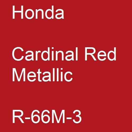 Honda, Cardinal Red Metallic, R-66M-3.